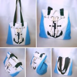 Женская летняя сумка в морском стиле